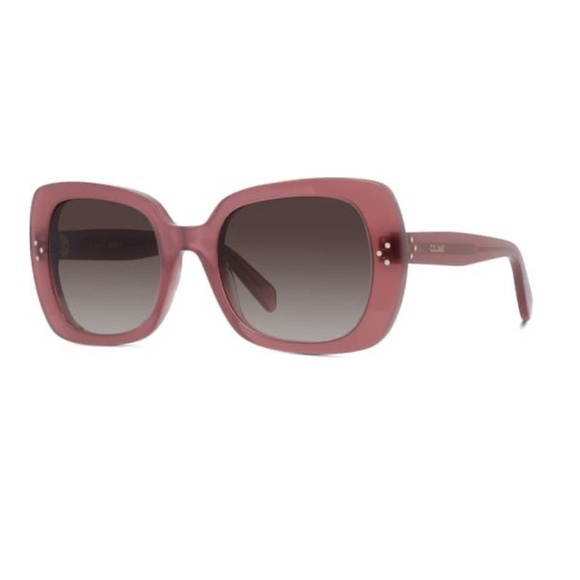 CELINE Violet Rectangular Sunglasses Dot Signature - Picture 1 of 7